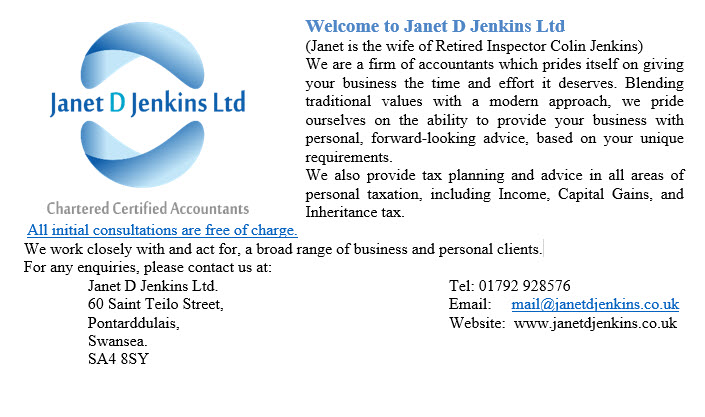 Advert Janet D Jenkins Accountants
